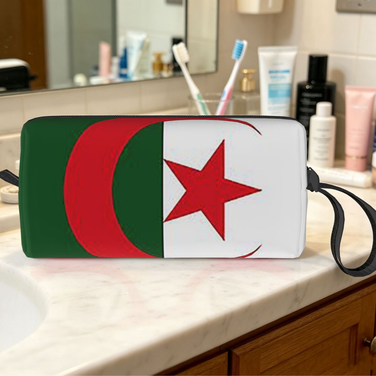 Makeup Beauty Official - Sac de maquillage avec drapeau officiel