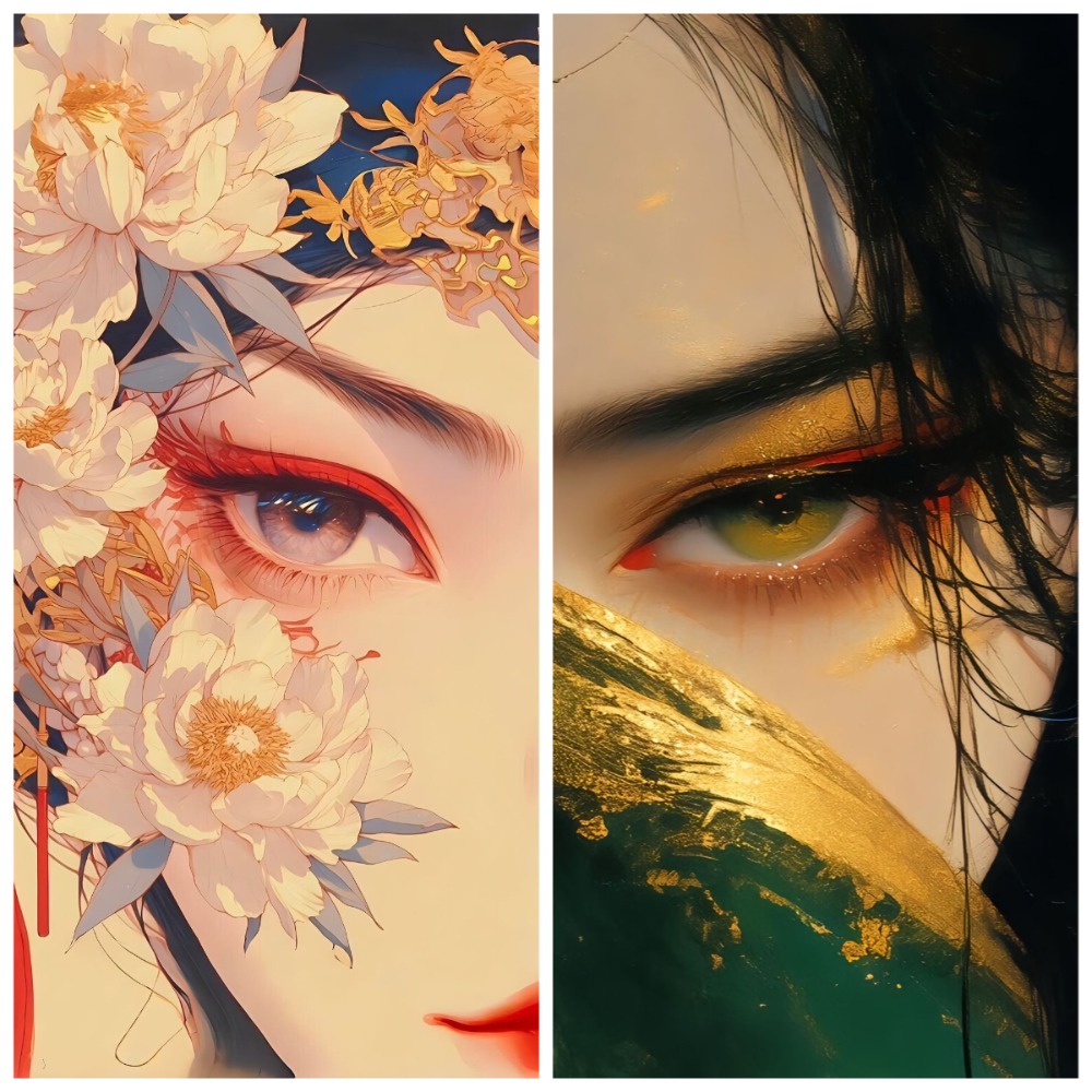 Beauty Makeup Wallpaper - Puzzle de style chinois sur le
