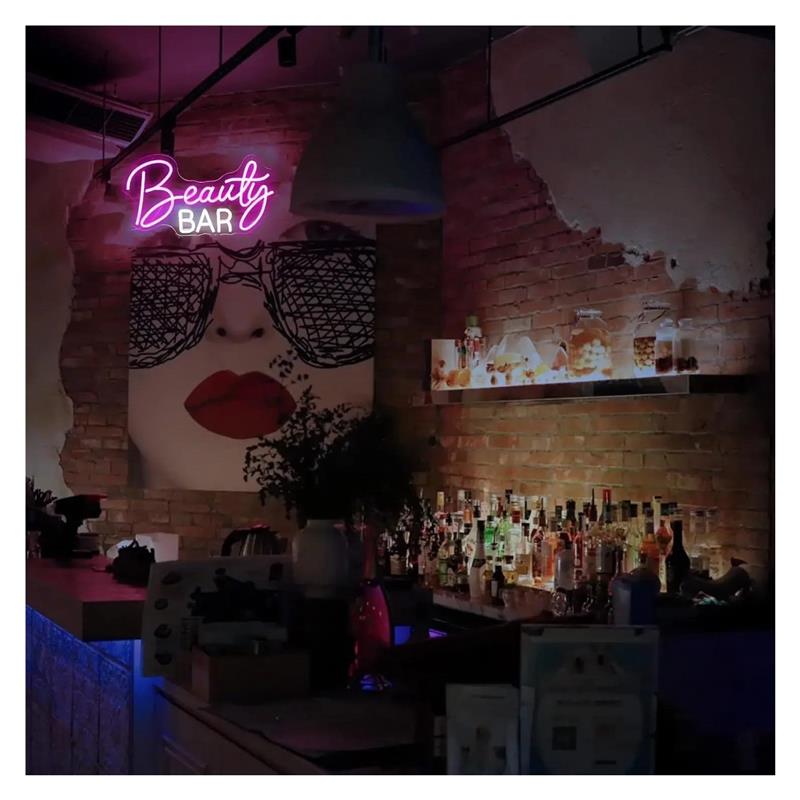 Panneau lumineux au néon pour  - Beauty Makeup Wallpaper avis et prix