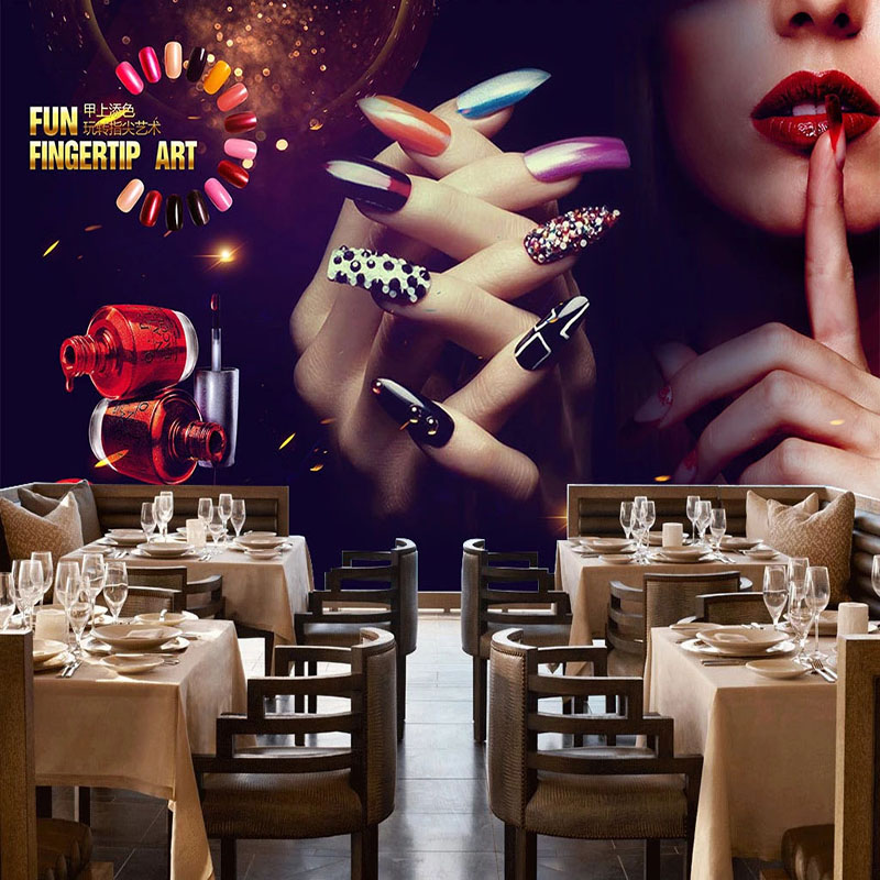 Papier peint 3D auto-adhésif i - Beauty Makeup Wallpaper avis et prix