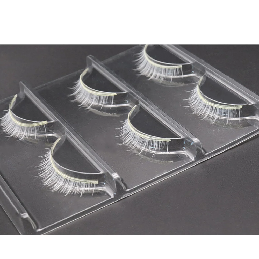 Chaude 3 paires de cils blancs - Beauty Full Makeup avis et prix